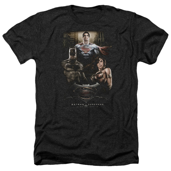 Batman V Superman - Thre Three Adult Regular Fit Heather Short Sleeve