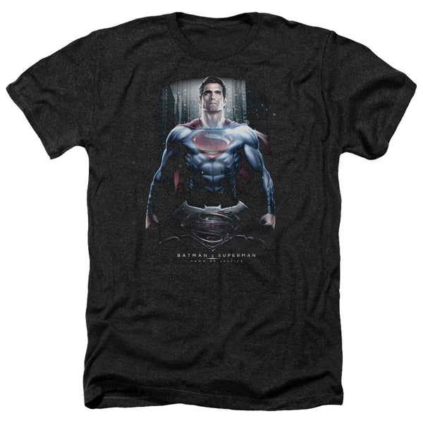 Batman V Superman - Supe Ground Zero Adult Regular Fit Heather Short Sleeve