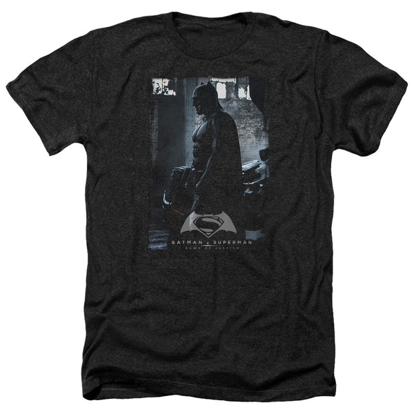 Batman V Superman - Bat Poster Adult Regular Fit Heather Short Sleeve