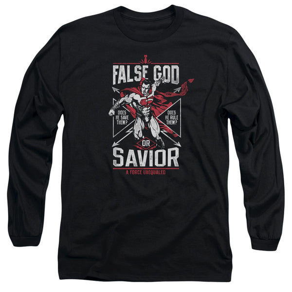 Batman V Superman - False God Or Savior Adult Long Sleeve