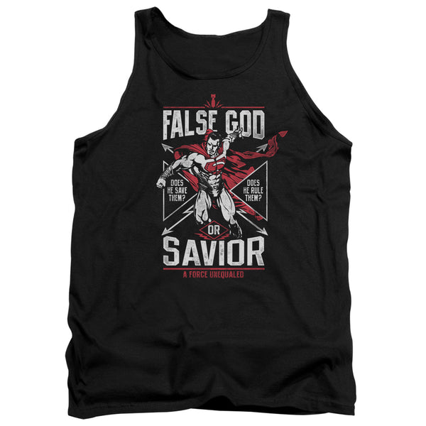 Batman V Superman - False God Or Savior Adult Tank Top