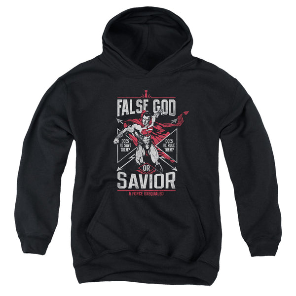Batman V Superman - False God Or Savior Youth Hooded Sweatshirt