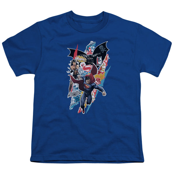 Batman V Superman - Ripped Trio Youth Short Sleeve