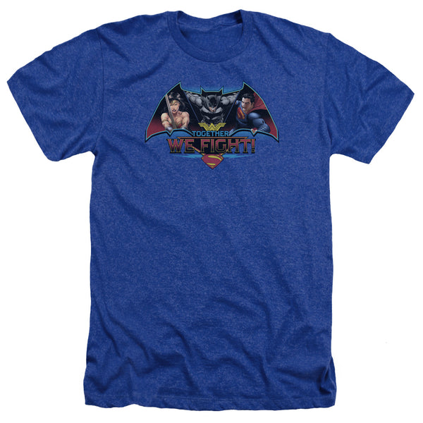 Batman V Superman - Together We Fight Adult Regular Fit Heather Short Sleeve