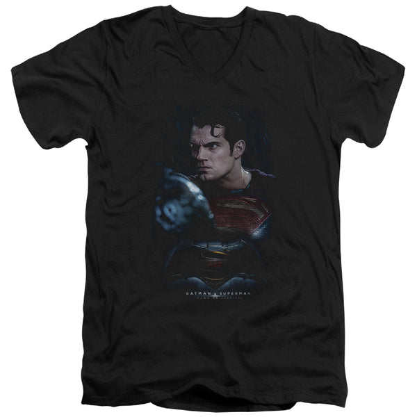 Batman V Superman - Super Angry Adult Slim Fit V Neck Cotton