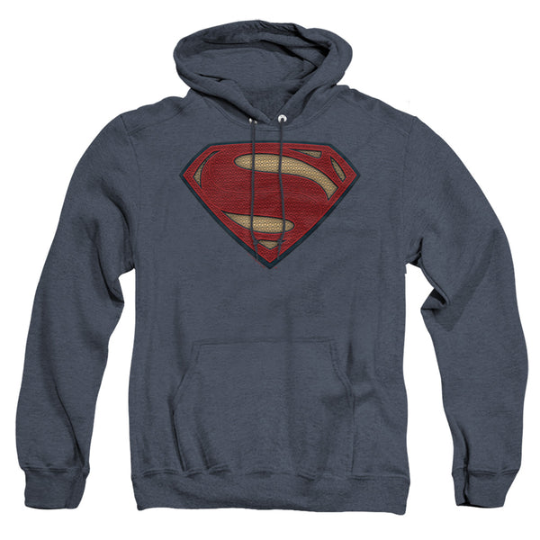 Batman V Superman - Superman Costume Shield Adult Heather Hoodie
