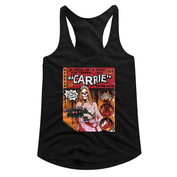 Carrie Comic-Ladies Slimfit Racerback