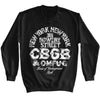 Cbgb Logo And Address- L/S Sweatshirt