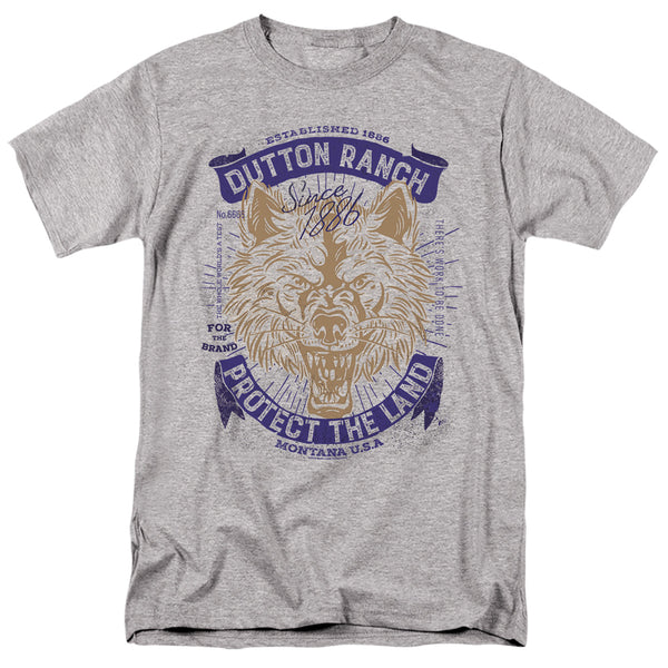 Yellowstone - Protect The Land Wolf Adult Regular Fit Short Sleeve