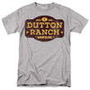 Yellowstone - Distressed Dutton Ranch Adult Regular Fit Short Sleeve