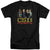 Csi Miami - The Cast In Black Adult Tall Fit Short Sleeve