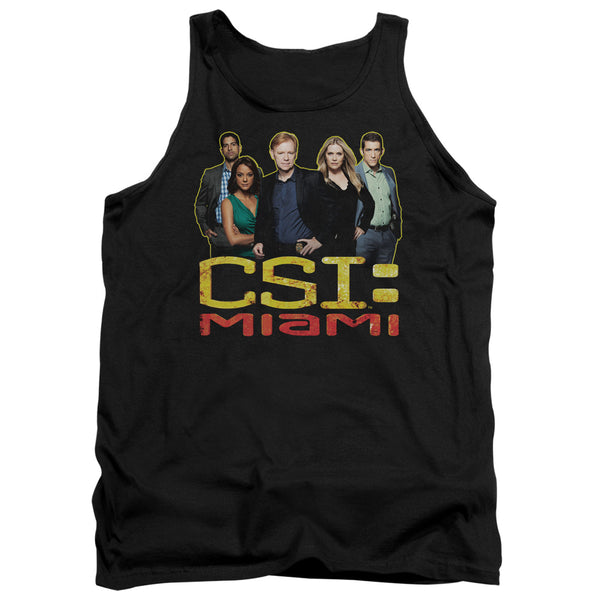 CSI Miami - The Cast In Black Adult Tank Top