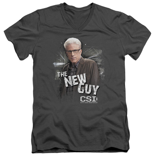 CSI - The New Guy Adult Slim Fit V Neck Cotton