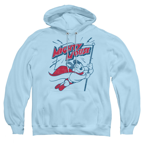 Mighty Mouse - Mighty Flag Adult Pullover Hoodie