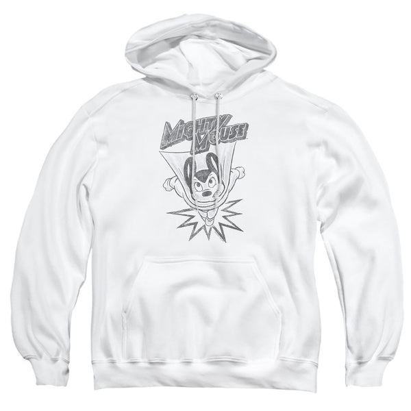 Mighty Mouse - Bursting Out Adult Pullover Hoodie