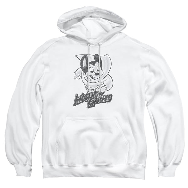 Mighty Mouse - Mighty Sketch Adult Pullover Hoodie