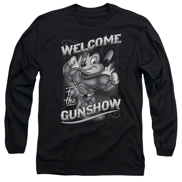 Mighty Mouse - Mighty Gunshow Adult Long Sleeve