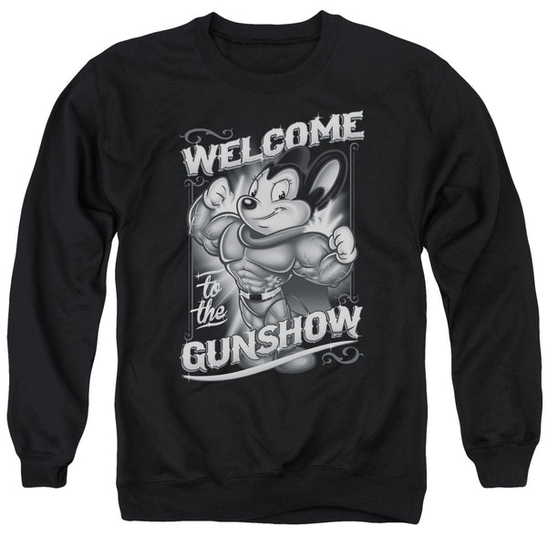 Mighty Mouse - Mighty Gunshow Adult Crewneck Sweatshirt