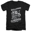 Mighty Mouse - Mighty Gunshow Adult Slim Fit V Neck Cotton