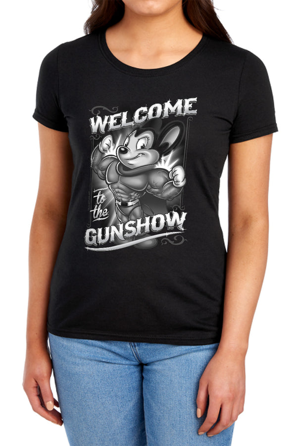 Mighty Mouse - Mighty Gunshow Women's Short Sleeve