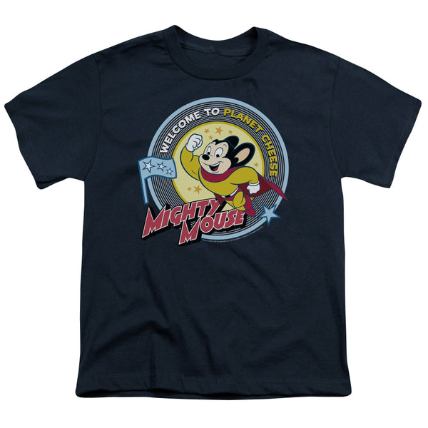 Mighty Mouse - Planet Cheese Youth Short Sleeve