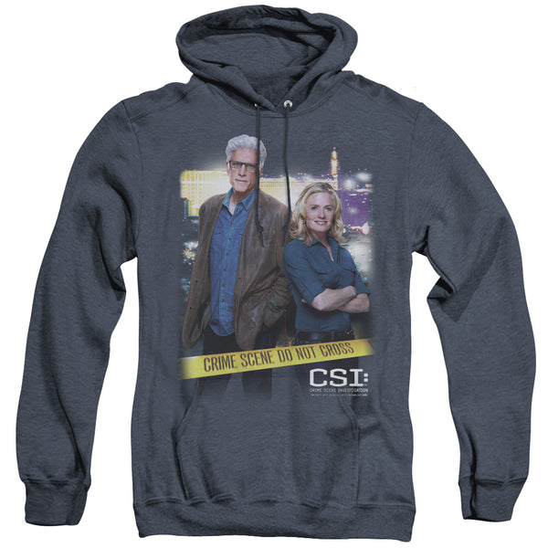 CSI - Do Not Cross Adult Heather Hoodie