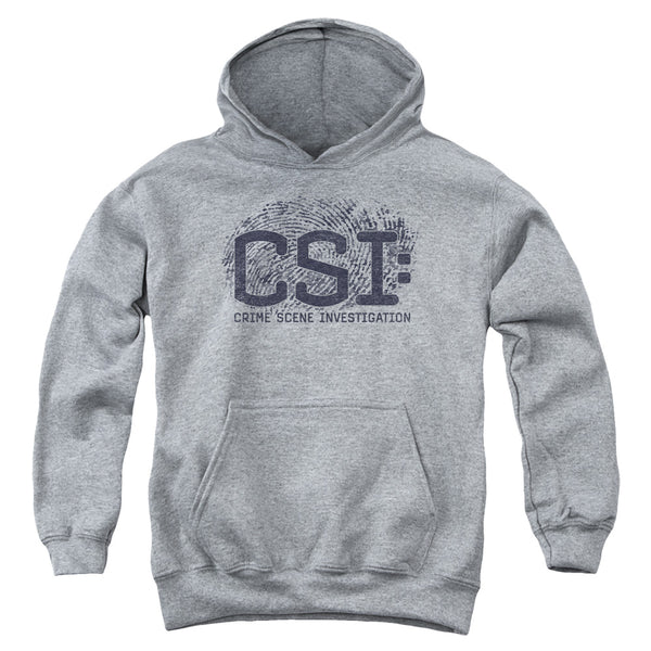 CSI - Distressed Logo Youth Hooded Sweatshirt