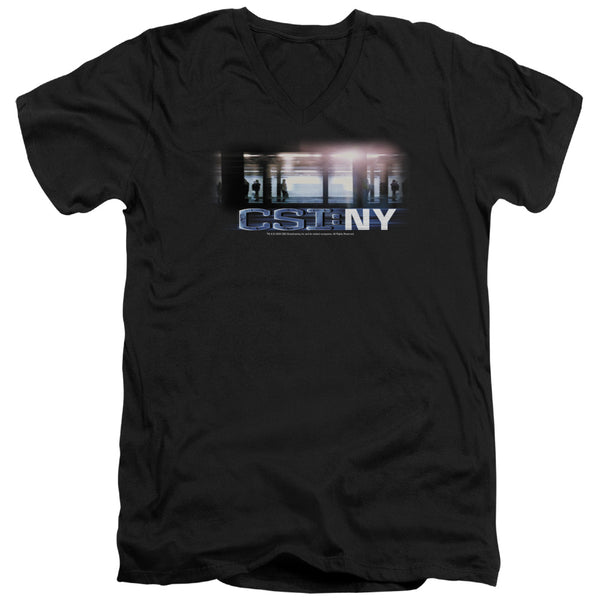 CSI - New York Subway Adult Slim Fit V Neck Cotton