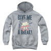 Mighty Mouse - Give Me A Break Youth Hooded Sweatshirt