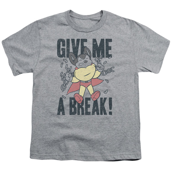 Mighty Mouse - Give Me A Break Youth Short Sleeve