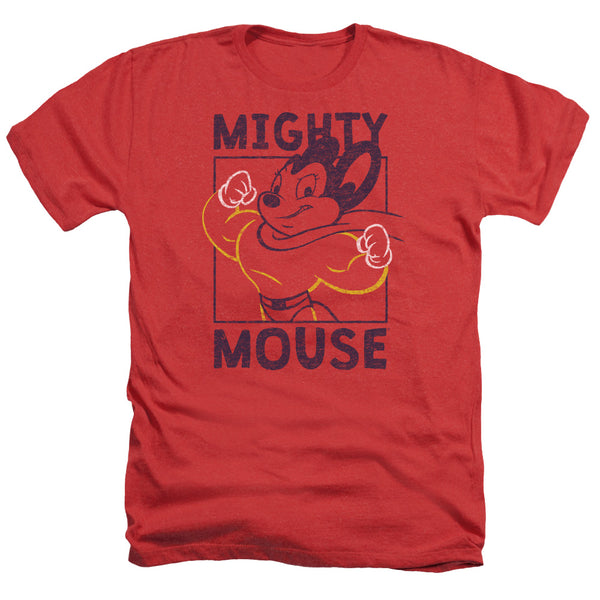 Mighy Mouse - Break The Box Adult Regular Fit Heather Short Sleeve