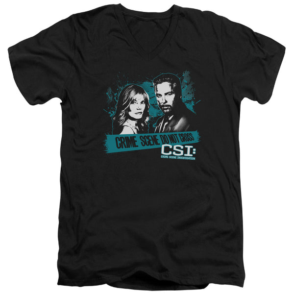 CSI - Cross The Line Adult Slim Fit V Neck Cotton