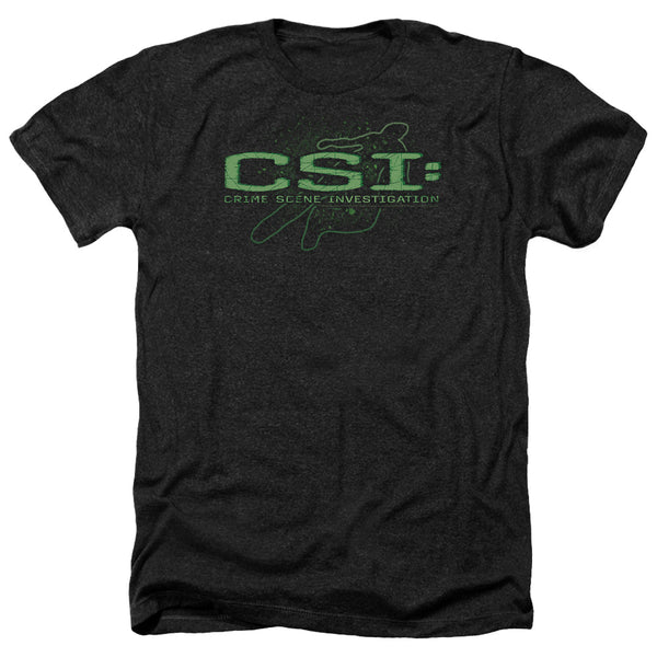 CSI - Sketchy Shadow Adult Regular Fit Heather Short Sleeve