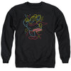 Mighty Mouse - Neon Hero Adult Crewneck Sweatshirt