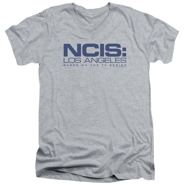 NCIS LA - Logo Adult Slim Fit V Neck Cotton