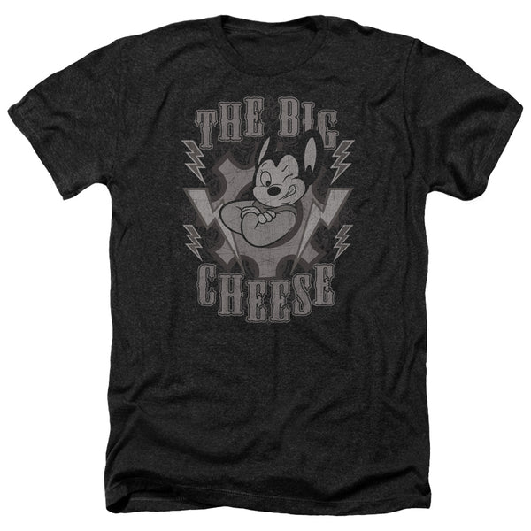 Mighty Mouse - The Big Cheese Adult Regular Fit Heather Short Sleeve