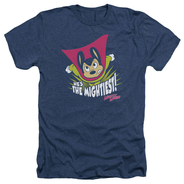 Mighty Mouse - The Mightiest Adult Regular Fit Heather Short Sleeve