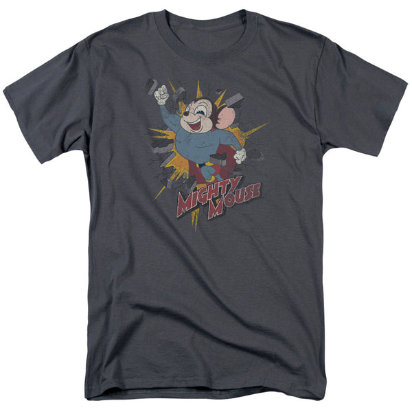 Mighty Mouse - Break Through Adult Regular Fit Short Sleeve