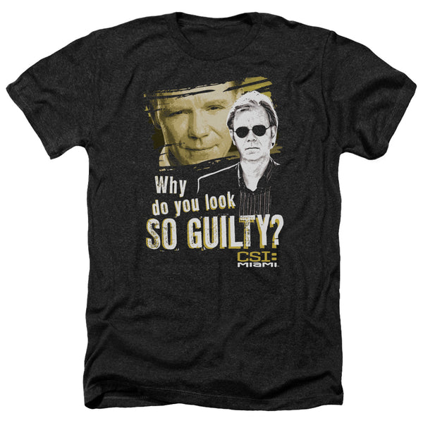 CSI Miami - So Guilty Adult Regular Fit Heather Short Sleeve