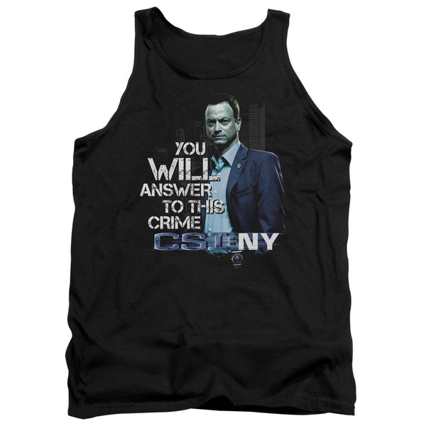 CSI NY - You Will Answer Adult Tank Top