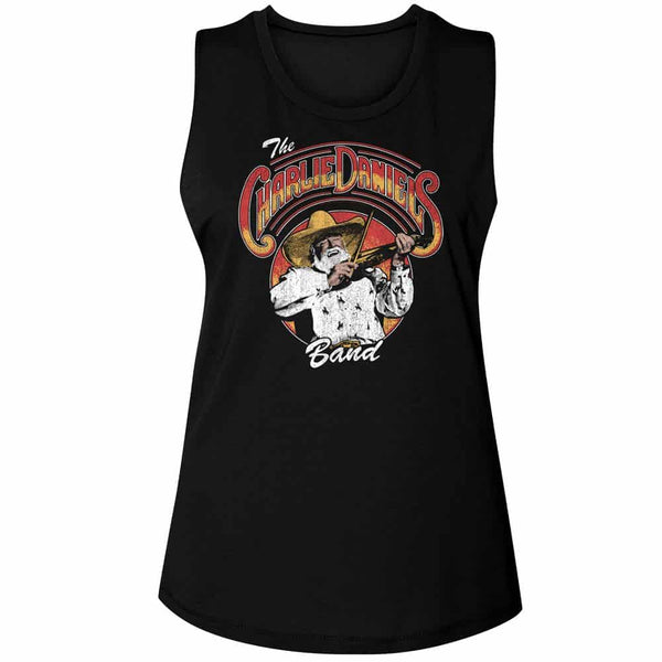 Charlie Daniels Band-Cdb Logo And Fiddlin-Ladies Muscle Tank