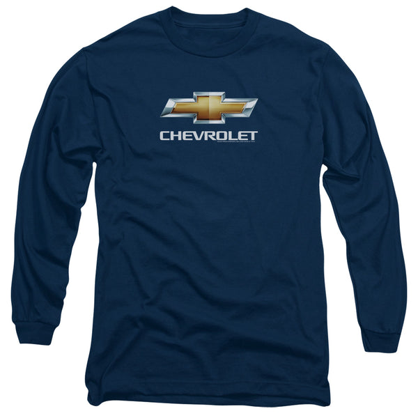 Chevrolets - Chevy Bowtie Stacked Adult Long Sleeve
