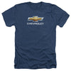 Chevrolets - Chevy Bowtie Stacked Adult Regular Fit Heather Short Sleeve