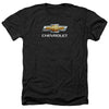 Chevrolets - Chevy Bowtie Stacked Adult Regular Fit Heather Short Sleeve