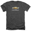 Chevrolets - Chevy Bowtie Stacked Adult Regular Fit Heather Short Sleeve