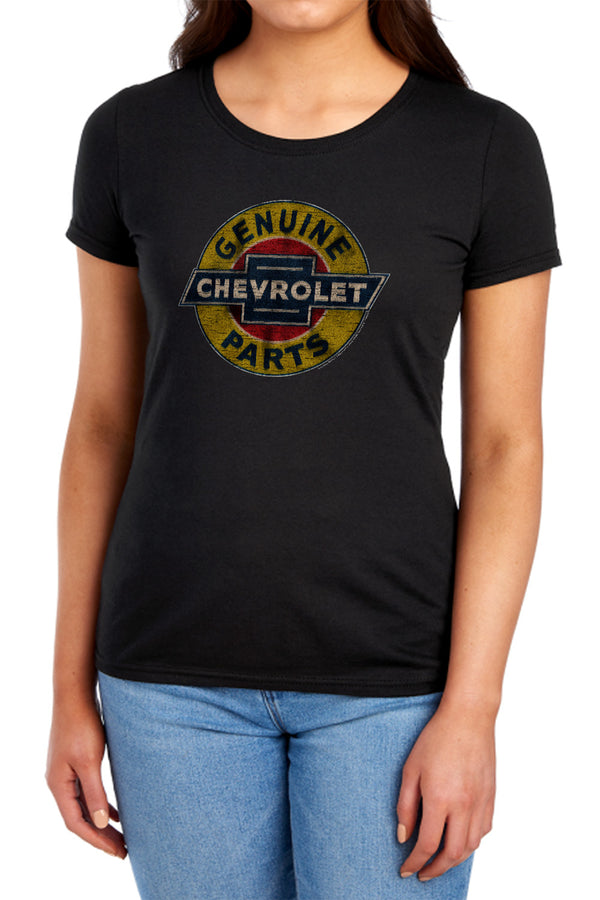 Chevrolet - Genuine Chevy Parts Distressed Sign Women's Short Sleeve