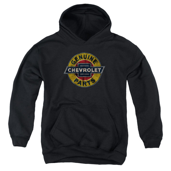 Chevrolet - Genuine Chevy Parts Distressed Sign Youth Hooded Sweatshirt