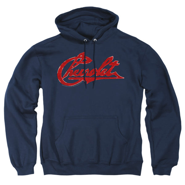 Chevrolet - Chevrolet Script Distressed Adult Pullover Hoodie