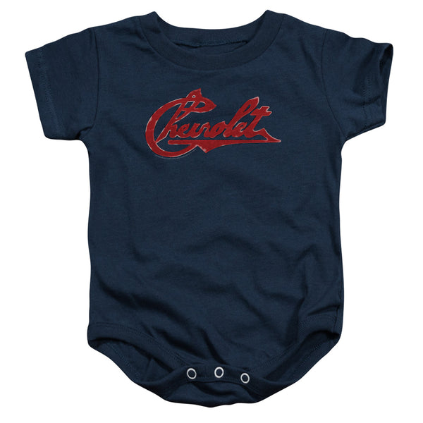 Chevrolet - Chevrolet Script Distressed Infant Snapsuit