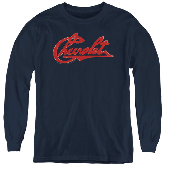 Chevrolet - Chevrolet Script Distressed L - S Youth